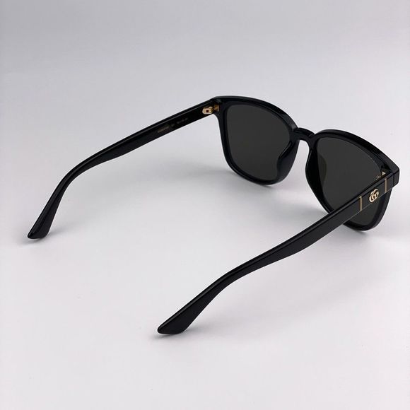 Gucci GG0637SK 001 Sunglasses Black Grey Anti-Reflective Unisex